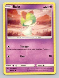 Ralts 80/236 Cosmic Eclipse Common Pokemon Card