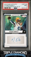 2024 Sage Artistry Jayden Daniels Autograph Rookie Dark Blue PSA 9 Mint BN304