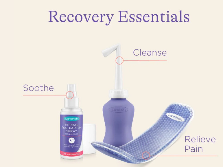 LANSINOH Postpartum Essentials Recovery Bundle Care Kit for New Moms Exp. 11/26