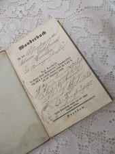 1945 Księga wędrówek Czelarz szewski JOHANN GOTTFRIED KIRSTEN (ur. 14.4.1821)
