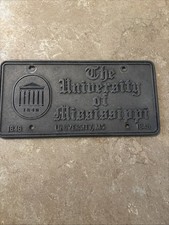 Pewtarex University Of Mississippi License Plate 
