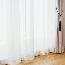 Curtain Laboratory ltMirror Effect Striped Lace White gt Width 100cm x Length