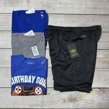 Boys Lot Of Clothes For Spring/Summer Size L 10-12 . NWT 3 S/S Shirts, Shorts