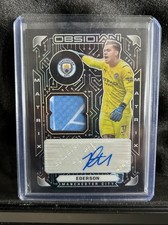 2021-22 Panini Obsidian Soccer - Ederson Matrix Patch Auto /85! Manchester City 