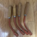 4-1960's Bonanza SCYTHE SICKLE Garden Hand Cutter Wood Handle — photo 3