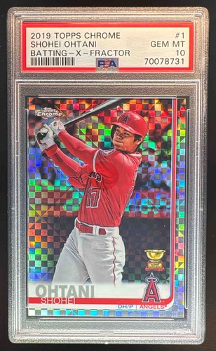 2019 Topps Chrome #1 Shohei Ohtani X-Fractor PSA 10 70078731