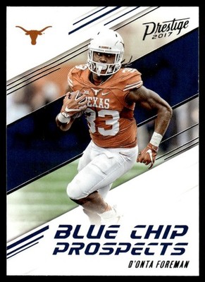 2017 Panini Prestige Blue Chip Prospects D'Onta Foreman Rookie #18