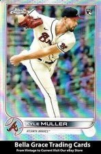 2022 Topps Chrome Kyle Muller #70 Atlanta Braves Refractor MLB Baseball 