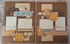 CTMH Good Vibes Scrapbooking Layouts - 8.5 X 11 double set of 5 - ScrapAttic