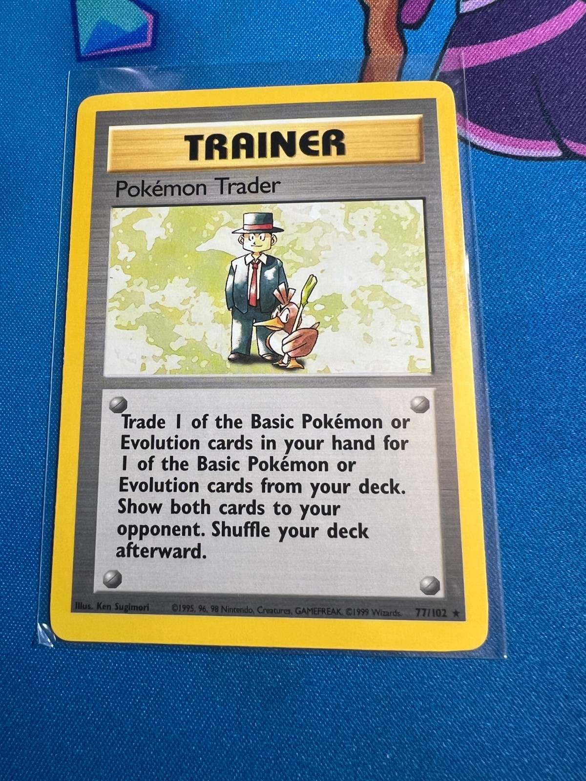 Pokemon Trader #77/102  Base Set Pokemon TCG Card NM WOTC