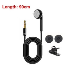 3.5mm Mono Wired Earphone Single Side Headset for Mobile Phone MP3 Radio Audio R
