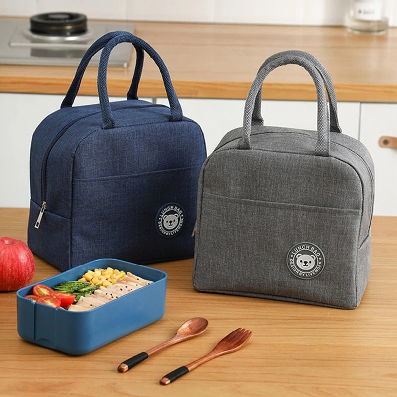 Insulated Lunch Box Bag with Ice Pack for Bento & Food Storage