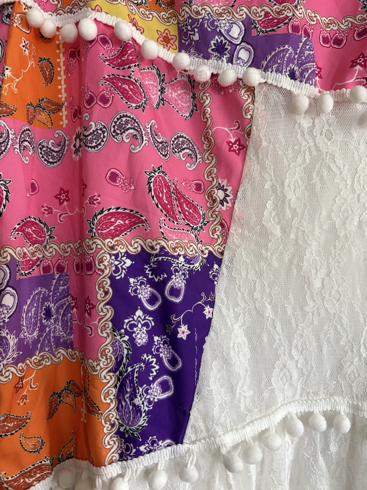 Multi-coloured patchwork maxi skirt #festivalvibe… - image 7