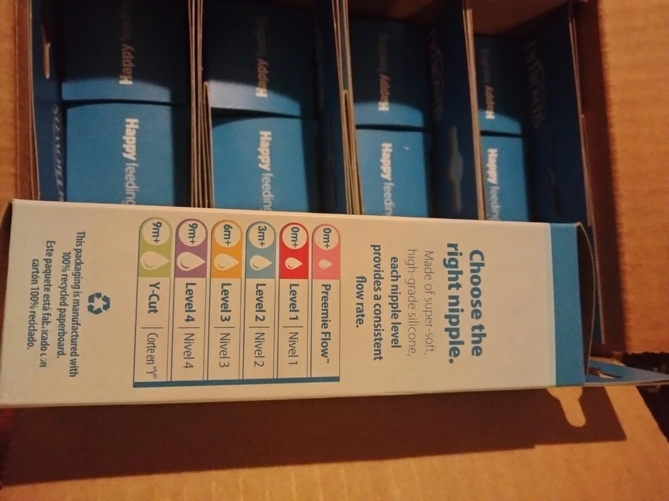 Dr. Brown's Natural Flow Anti-Colic Nipple Level 2 Medium 3m+ 12 Boxes Of 6 (72) - Image 3 of 4