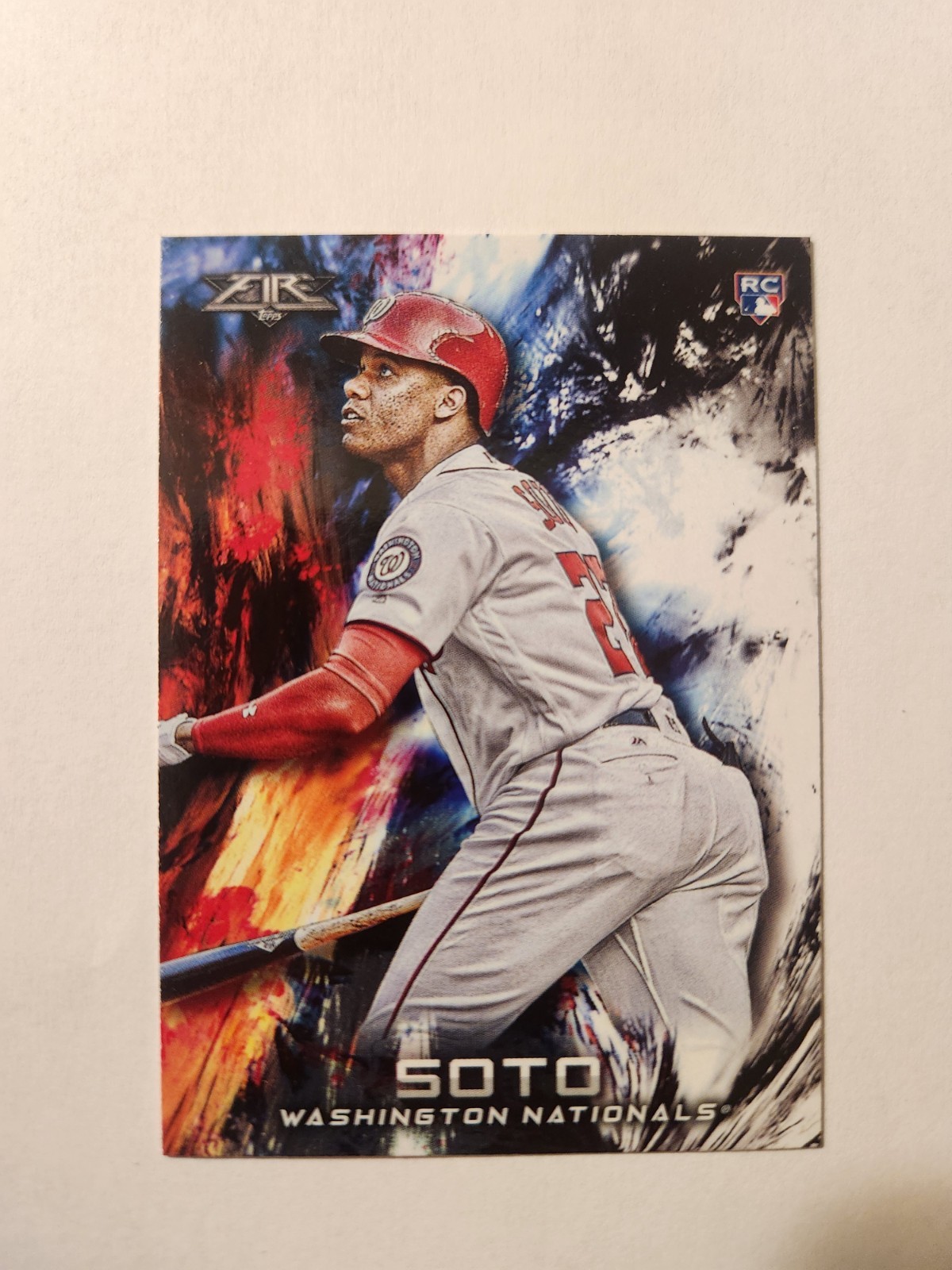 2018 Topps Fire - Juan Soto Rookie #181 Washington Nationals Baseball RC