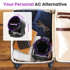 1Pc Desk Fan Battery Operated Wall Mounted Fan Rechargeable Mini Desk Fan With T