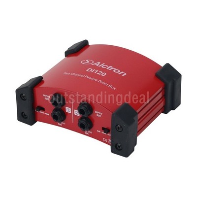Alctron DI120 2-CH Passive Direct Box DI Box for Electric Guitar Mixer & Speaker -