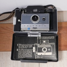 Vintage Polaroid Automatic 100 Land Camera with Strap - Untested