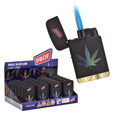 20 x Sturmfeuerzeug Black Prof Feuerzeug Blue Jet Flame Gas Feuerzeuge Schwarz