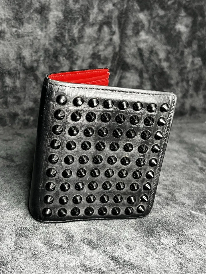Authentic Christian Louboutin Black Leather Wallet - Image 2 of 4