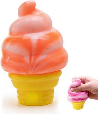 Ice Cream Squeeze Squishy, Ice Cream Cones Squish Stress Toy Fidget Sensory Toy