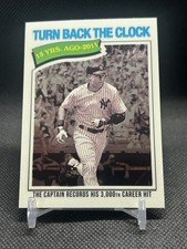 Derek Jeter 2026 Topps Heritage Turn Back The Clock White Chrome Yankees 3000