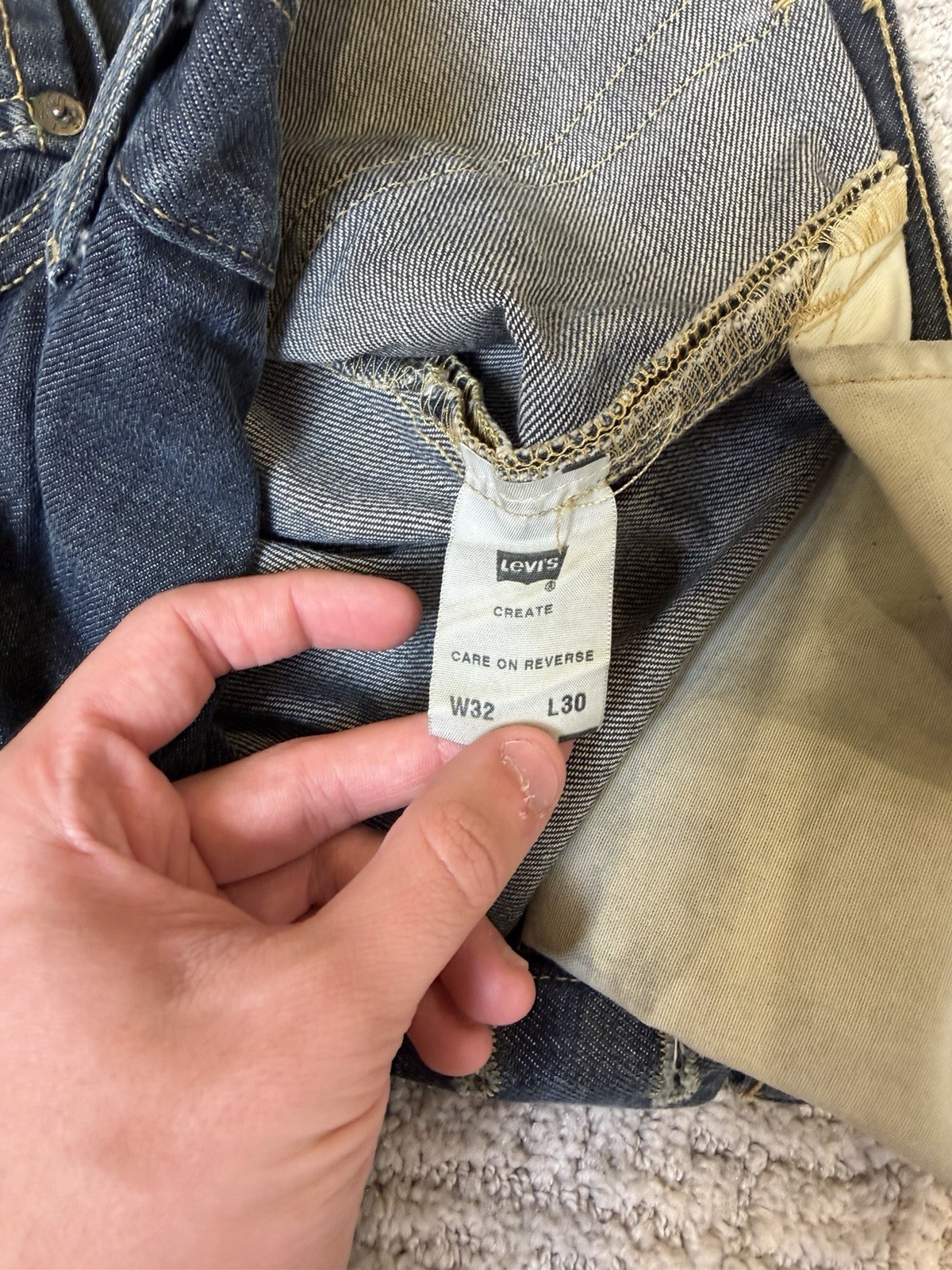 Levi's 501 Create Sample Garment Prototype Jeans … - image 3