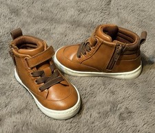 Cat Jack - Toddler s Brown Aidan Side Zip Sneaker Boots, Size - 6T