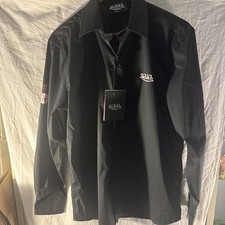 Chemise Homme Robert Graham édition Limitée Wakanda - Taille L - Noir Satin Brodé - Occasion Parfait état