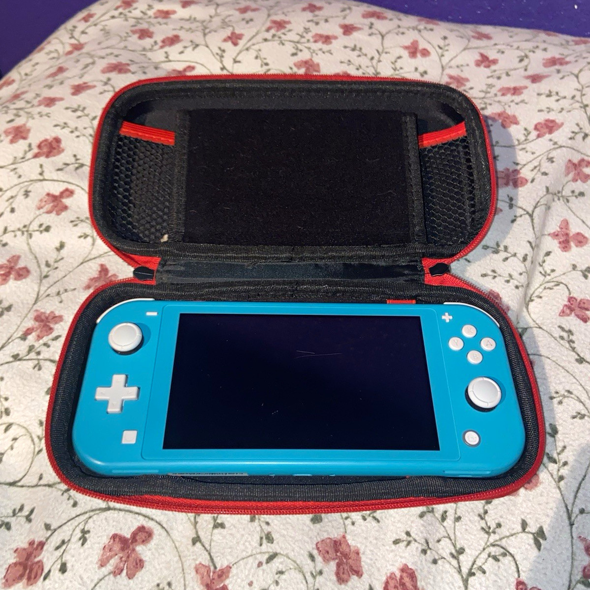 Nintendo Switch Lite Blue Console w/ Carrying Case + Animal Crossing & Minecraft