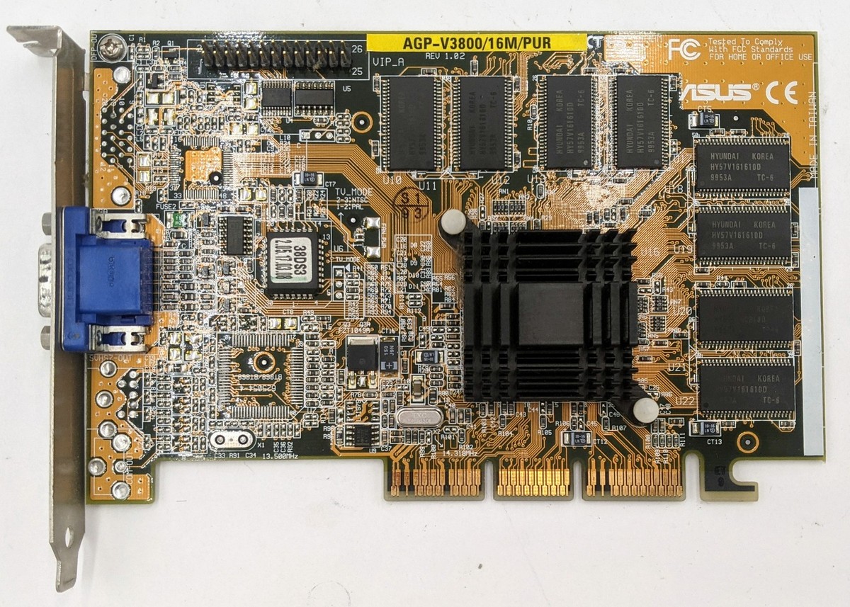 Asus Riva TNT2 16MB Graphics Card- AGP-V3800/16M/PUR | eBay