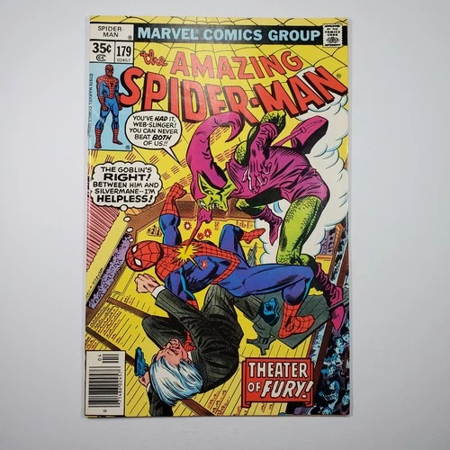 Marvel Comics The Amazing Spider-Man #179 VF 1978 Green Goblin Cover