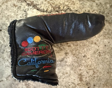 Scotty Cameron California Leather Putter Headcover Black/Yellow Golf