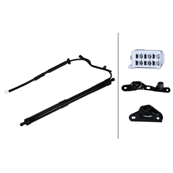 Elektromotor Heckklappe Rechts 525 Mm Hella Passend FüR U.A. Toyota RAV-image