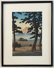 Japanese Artist Kawase Hasui Original Color Woodblock Evening at Tagonoura