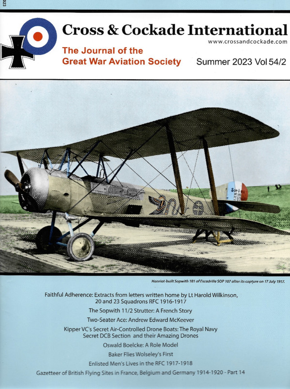 Cross & Cockade International Vol 54/2  SUMMER 2022