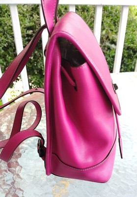 Coach Small 3334 Hot Pink Leather Turnlock Limited Edition