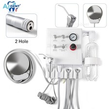 Portable Dental Turbine Unit with Weak Suction Work 2Hole with Air Compressor US