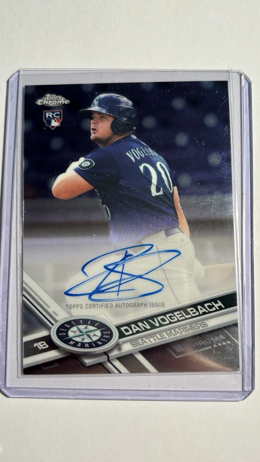 2017 Topps Chrome - Rookie Autographs Daniel Vogelbach #RA-DV (AU, RC)