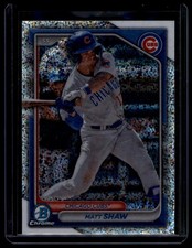 2024 Bowman #BCP-30 Matt Shaw Chrome Prospects Speckle Refractors #/299