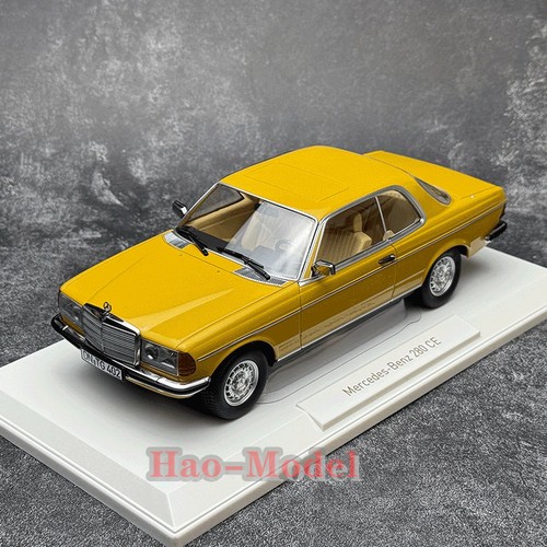 Norev 1:18 280CE 1980 BENZ Alloy Diecast Model Car Kids Gifts Simulation Yellow - Picture 12 of 12