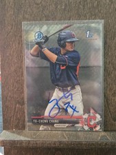 2017 Bowman Chrome Yu-Cheng Chang 1st Bowman Auto #CPA-YCC Rookie RC CARD. rookie card picture