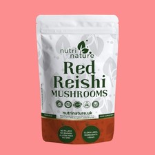Red Reishi Organic Mushroom 20:1 Capsules 30%-Beta Glucan 50%-Polysaccharides