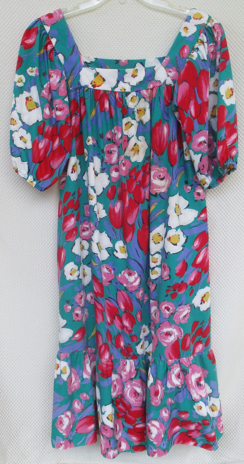 Womens Vintage Muumuu Shift Dress Size M Hawaiian