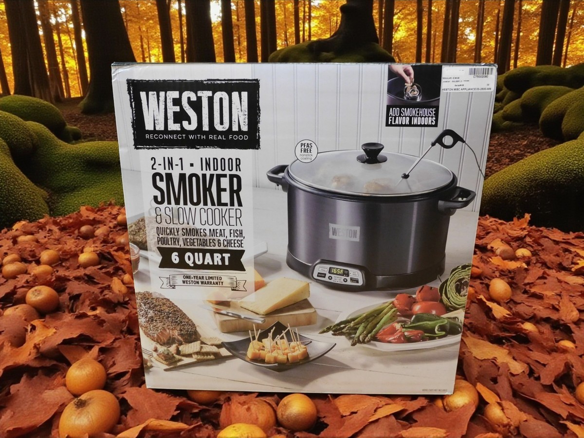 Weston (2 in 1) Indoor Smoker Slow Cooker
