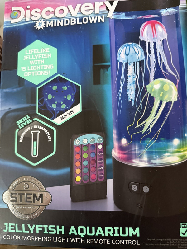 Discovery Mindblown Jellyfish with Colors and remote control Aquarium STEM New