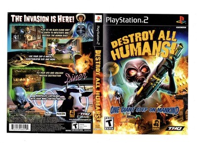 Slip Case Artwork Only Destroy All Humans! PS2 Playstation 2 Insert Replacement