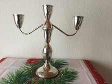 LEUCHTER KERZENSTÄNDER KANDELABER 925 STERLING SILBER  3 FLAMMIG 605 Gramm