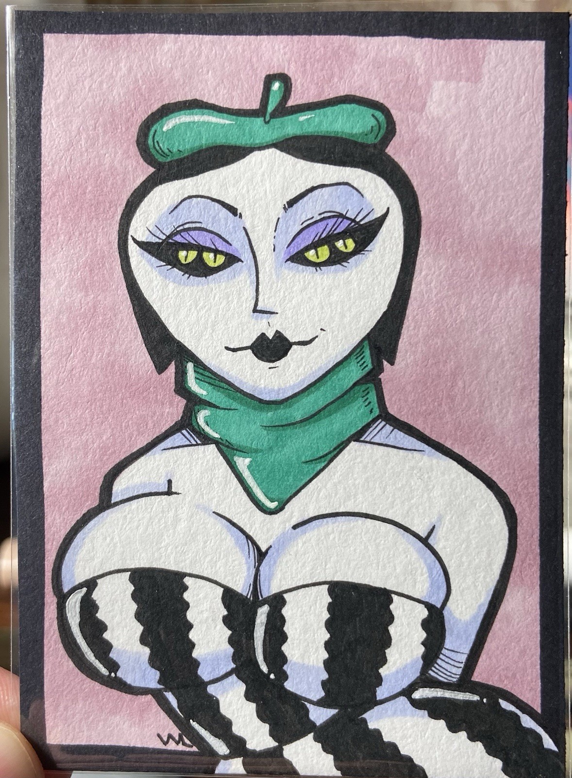 ACEO Original Art hand drawn cartoon