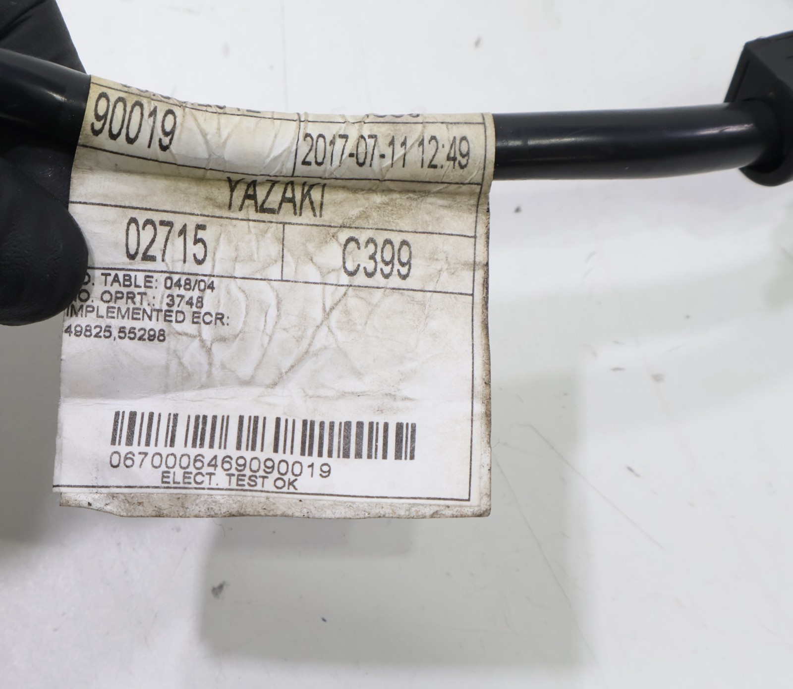 2014 - 2020 MASERATI GHIBLI NEGATIVE BATTERY CABLE WIRE W/ SENSOR OEM